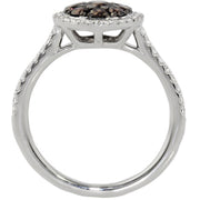 Chocolate Diamond Cluster Ring