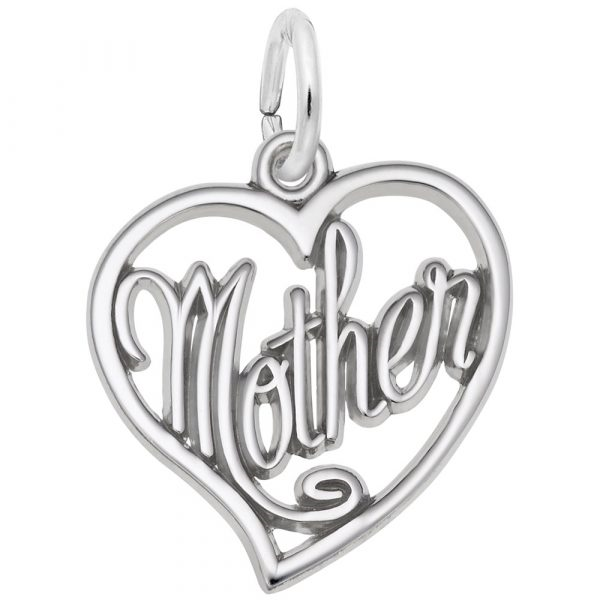 Mother Open Heart Charm