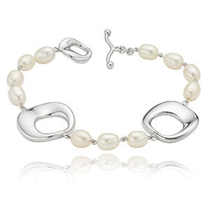 Freshwater Pearl & Sterling Silver Bracelet