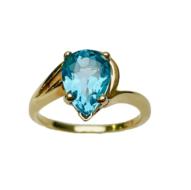 Swiss Blue Topaz Ring