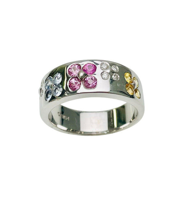 Multi Color Sapphire Ring