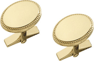 14 Karat Oval Cuff Links