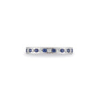 Diamond & Sapphire Eternity Band