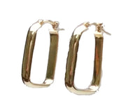 Rectangular Hoop Earrings