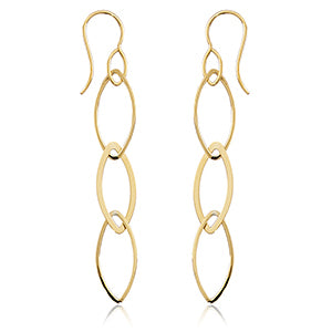Fashion 14 Karat Gold Earrings