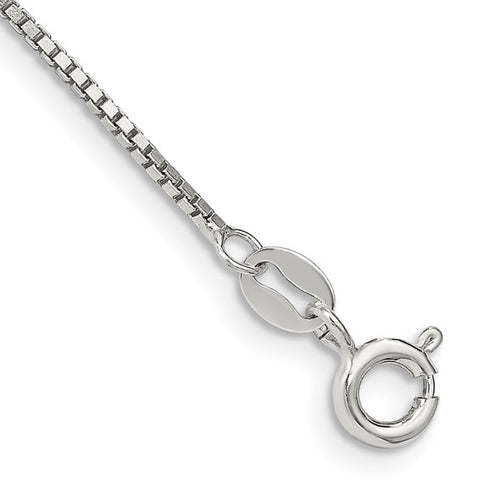 1.10mm 22 Inch Sterling Silver Box Chain