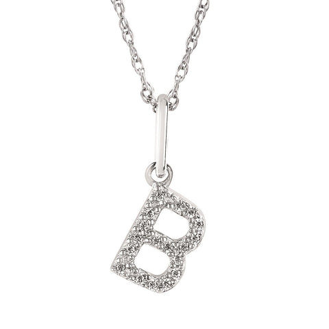 Diamond B Pendant