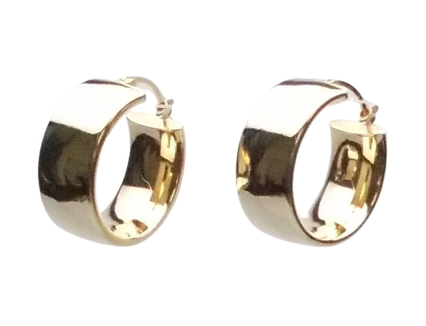 Wide Gold Hoop