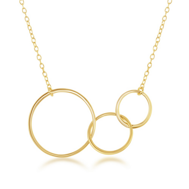Three Open Circle Necklace