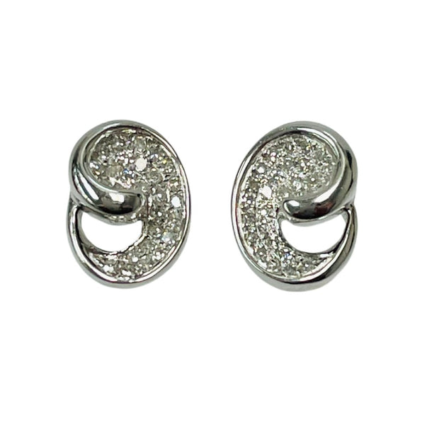 1/4 Carat TW Diamond Pave Earrings