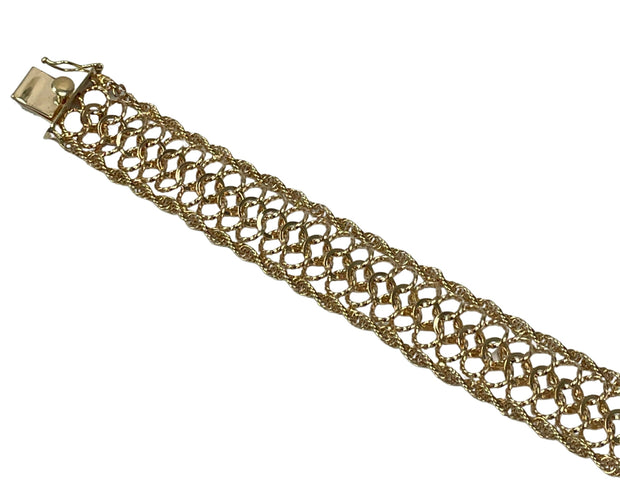 14 Karat Gold Triple Link Bracelet