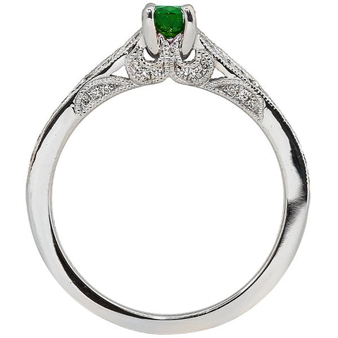 Vintage Style Emerald Ring