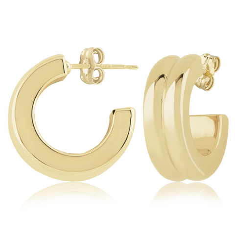 Huggie Hoop Earring 14k