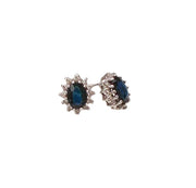Diamond and Sapphire Earrings