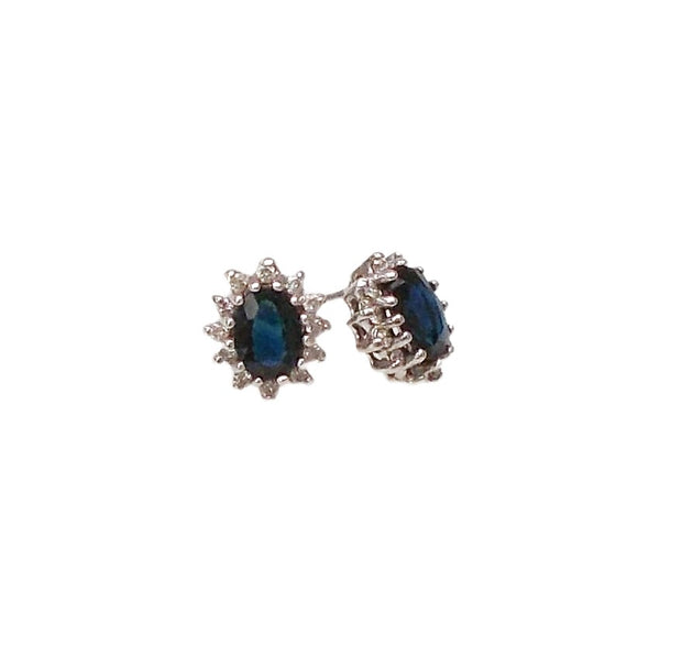 Diamond and Sapphire Earrings