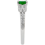 Vintage Style Emerald Ring