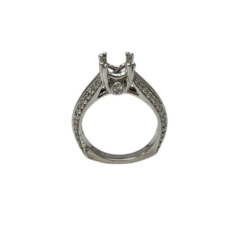 5/8 TW Carat Diamond Semi Mount Engagement Ring