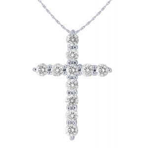 1/4 TW Diamond Cross Pendant