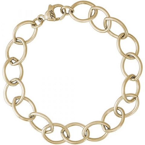 Single Link Curb Charm Bracelet