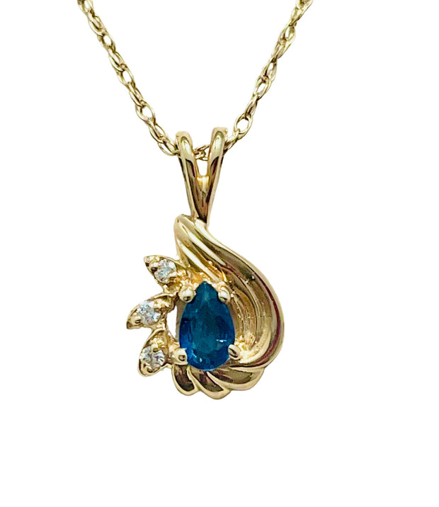 Vivid Blue Sapphire Pendant