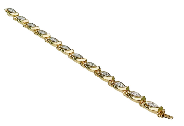 Kasper & Esh Diamond Add A Link Bracelet