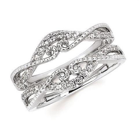 1/3 Total Weight Diamond Insert Ring