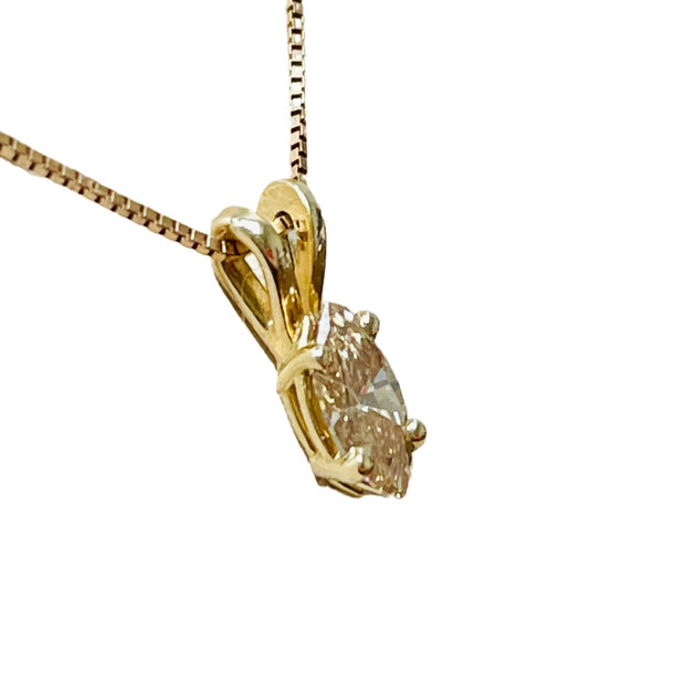 1/3 Carat Marquise Diamond Pendant