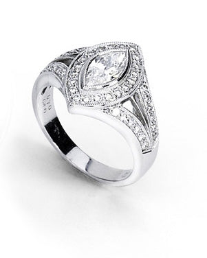 Contemporary 1.00 Carat TW Diamond Ring
