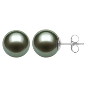 Tahitian Black Pearl Studs