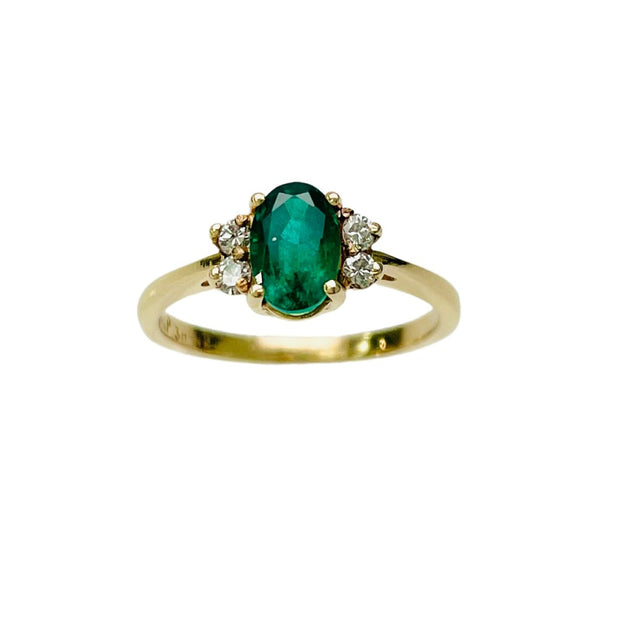 Emerald & Diamond Ring