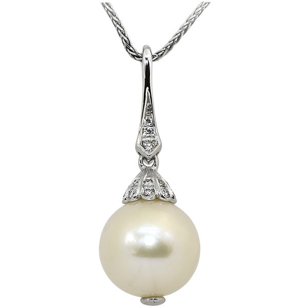 Diamond Pearl Pendant