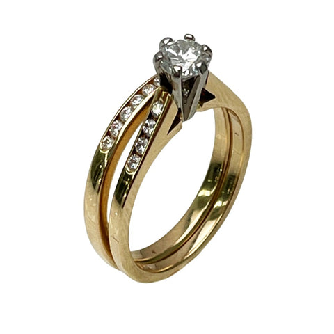 Two Peice Diamond Engagement Set