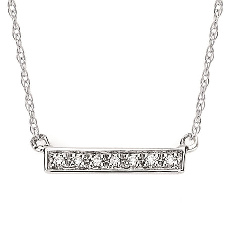 Diamond Bar Pendant