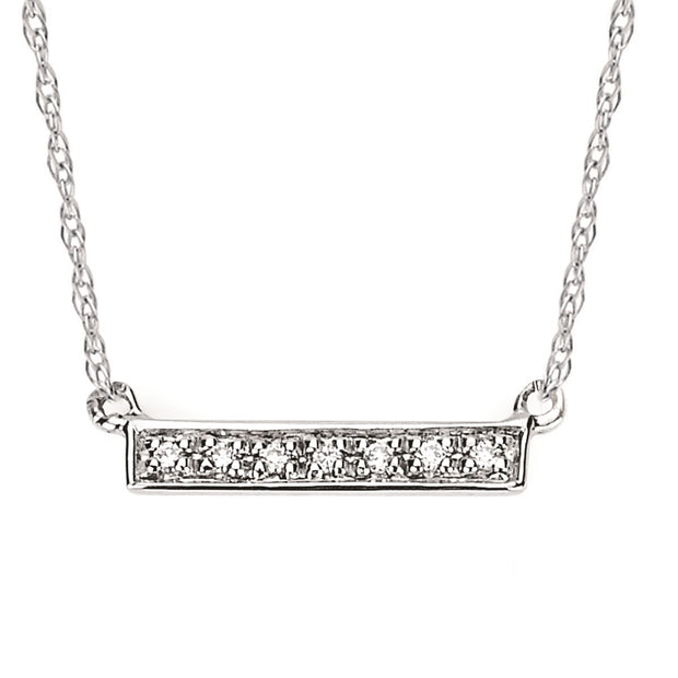 Diamond Bar Pendant