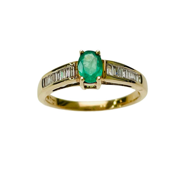 Emerald & Diamond Ring
