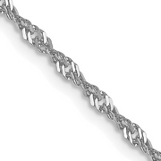 1.6mm Diamond Cut Singapore Chain