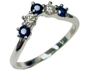 Sapphire & Diamond Band