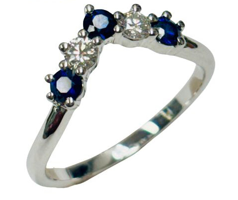 Sapphire & Diamond Band