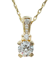 1/3 TW Diamond Pendant