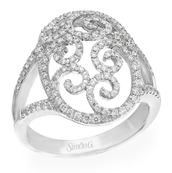 5/8 Carat TW Diamond Swirl Design Ring