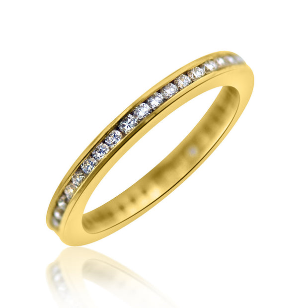Channel Set Diamond Band