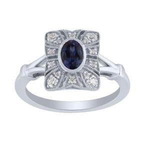 Vintage Style Sapphire Ring