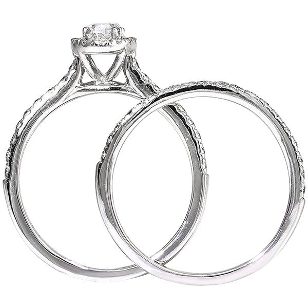 3/4 tw Diamond Halo Engagment Ring