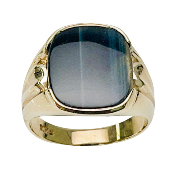 Untreated Black Onyx Ring