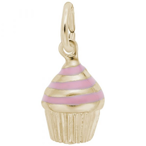 Swirl Cupcake Charm