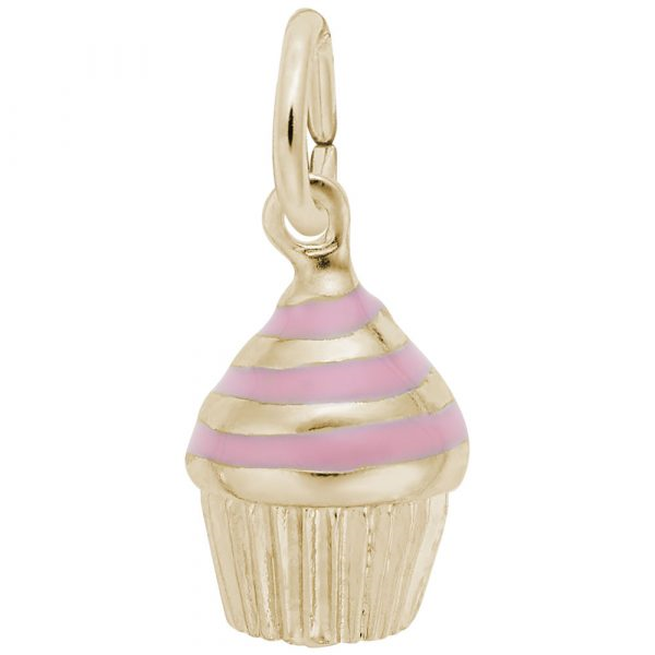 Swirl Cupcake Charm