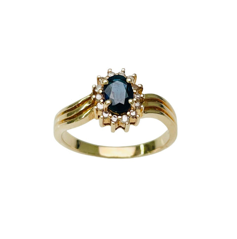 Sapphire & Diamond Ring