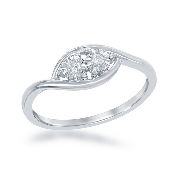 1/10 TW Diamond Sterling Promise Ring