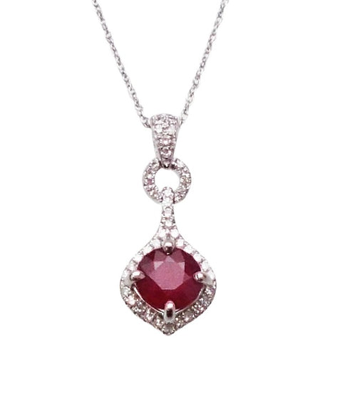 Ruby and Diamond Pendant