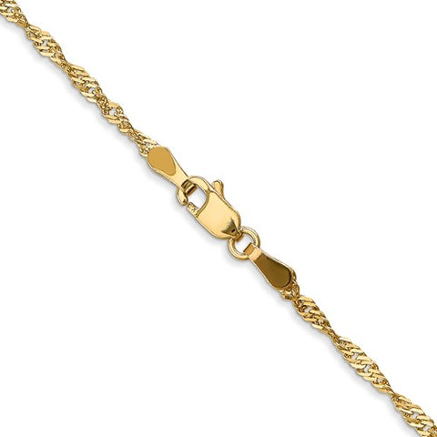 14k Gold Singapore Chain